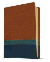 The Swindoll Study Bible NLT Brown, Teal & Blue Leathersoft