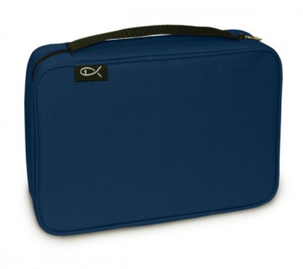 Canvas Bible Cover Extra Large Navy