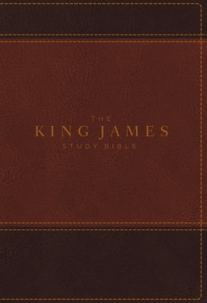 KJV Study Bible Full Color Edition Brown Leathersoft