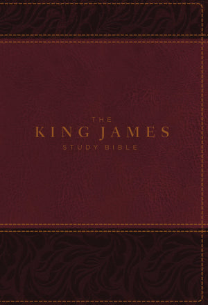 KJV Study Bible Full Color Edition Burgundy Leathersoft Indexed