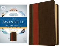 The Swindoll Study Bible NLT, Large Print LeatherLike, Brown/Tan