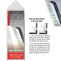 Bible Tab-Verse Finders-Horizontal-Thin Pack-Silver